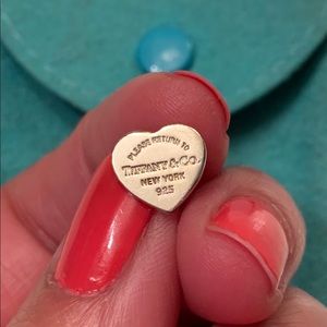 One SINGLE mini heart tag Tiffany & Co earring
